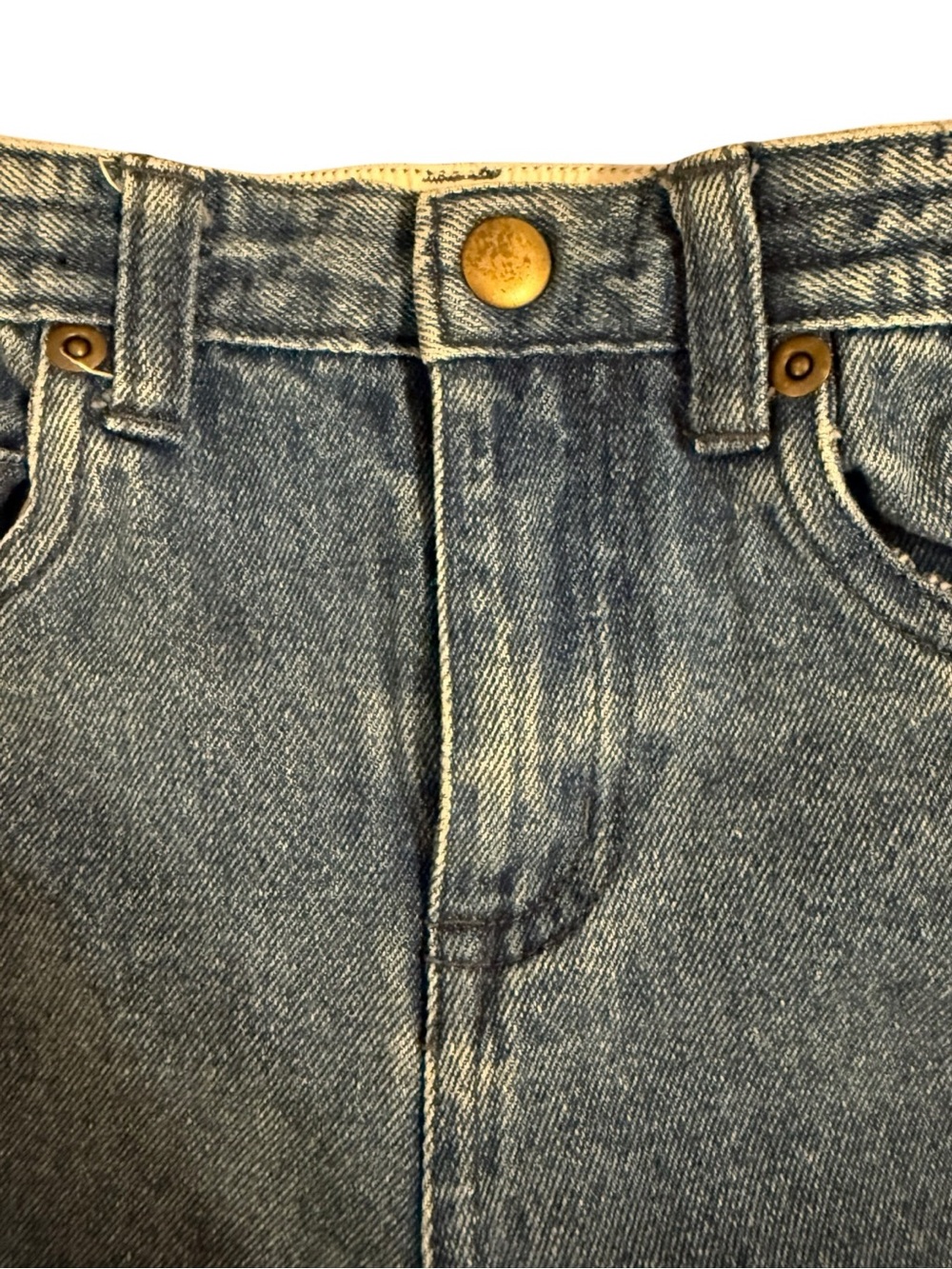 Vintage Paddington Baby Denim Jeans 24M Snap Leg 100% Cotton USA Style - Picture 7 of 7